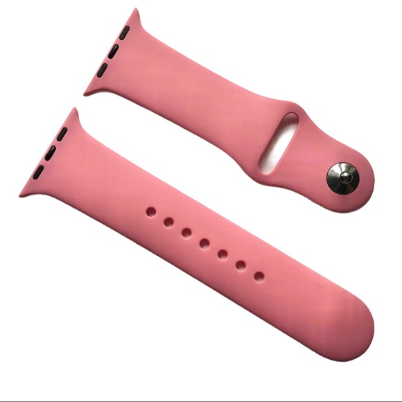 5/$20 NEW Bubble Gum PINK Silicone Sport Band Apple Watch42/44/45/49mm S/M - Picture 1 of 7